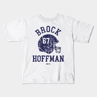 Brock Hoffman Dallas Helmet Font Kids T-Shirt